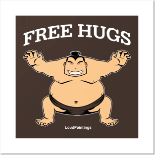 Sumo Free Hugs Posters and Art